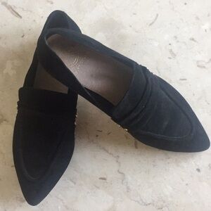 𝅺Kurt Geigen black suede shoes/flats. Sz 37